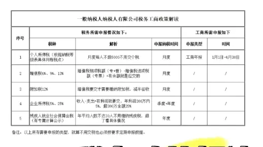 一般纳税人、小规模、个体户分别税务征收政策解析