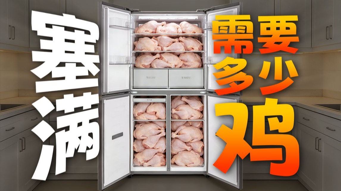 囤货党狂喜：挑战用冰箱存下80只整鸡！容声大冰象评测