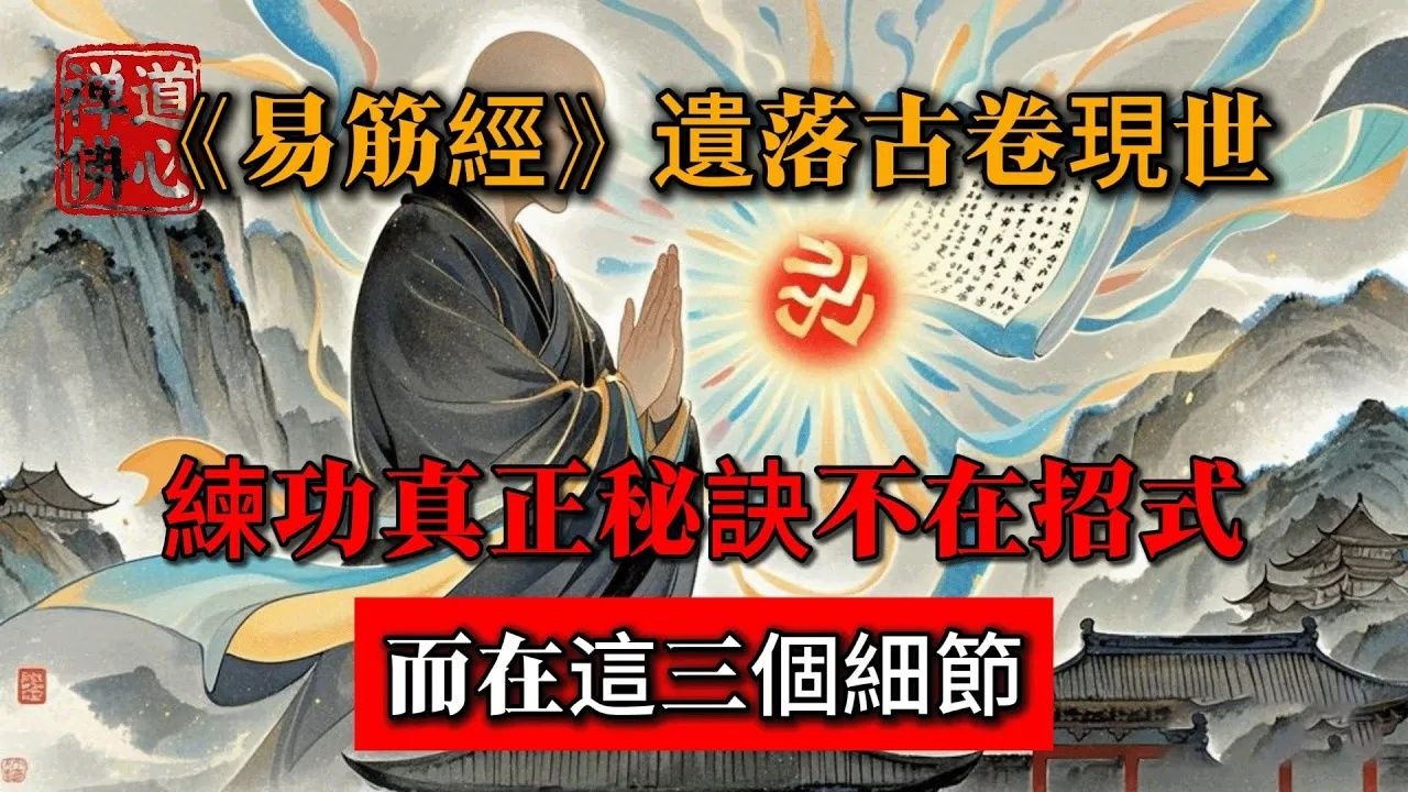 《易筋經》遺落古卷現世：練功真正秘訣不在招式，而在這三個細節！ #佛教 #禪學 #禪道 #佛教故事 #佛教文化 #修心修行 #禪道佛心 #禪悟人生 #南無阿彌陀