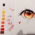 【彩铅小教程】如何用渐变色画出一只水灵灵的大眼睛，超简单哦～