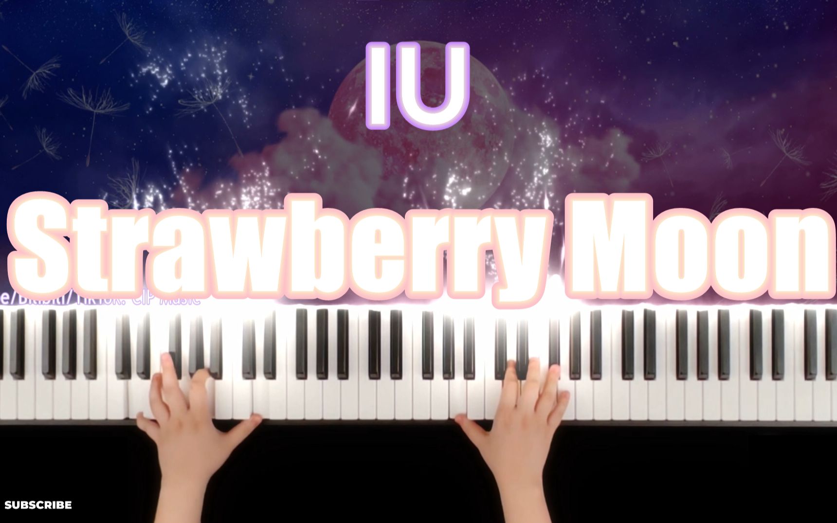 活动作品钢琴strawberrymoon草莓月亮iu