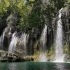 c854 2K高清画质唯美小清晰瀑布流水水潭水泊绿色森林壮美大自然景色视频素材