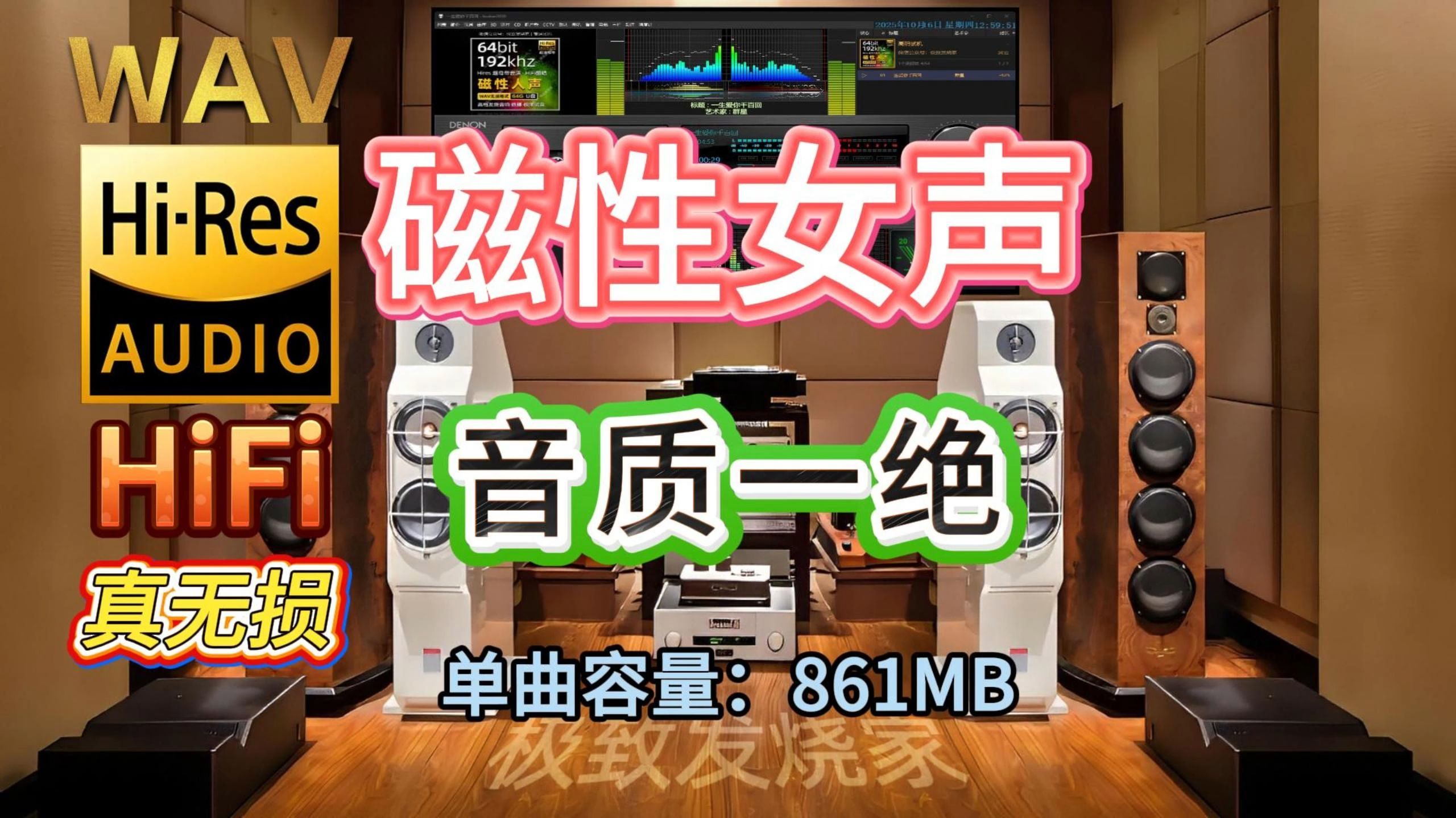 【极品发烧磁性人声】音质一绝192khz64bit，《一生爱你千百回》