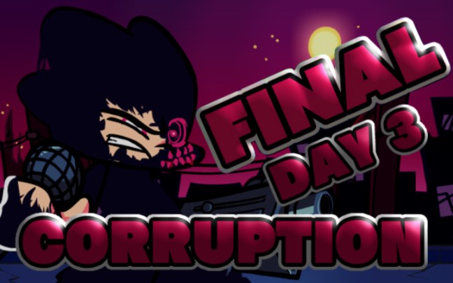 (劣质还原)Friday Night Funkin corruption pico vs evil bf day3 fullclip