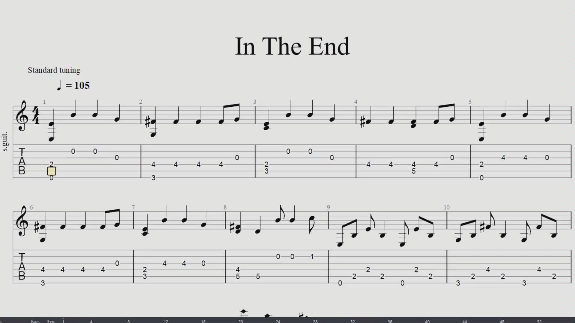 Linkin park-In The End Sheet Music pdf, - Free Score Download ★