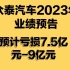 众泰汽车2023年预计亏损7.5-9亿元，代表着大对数车企经营状态