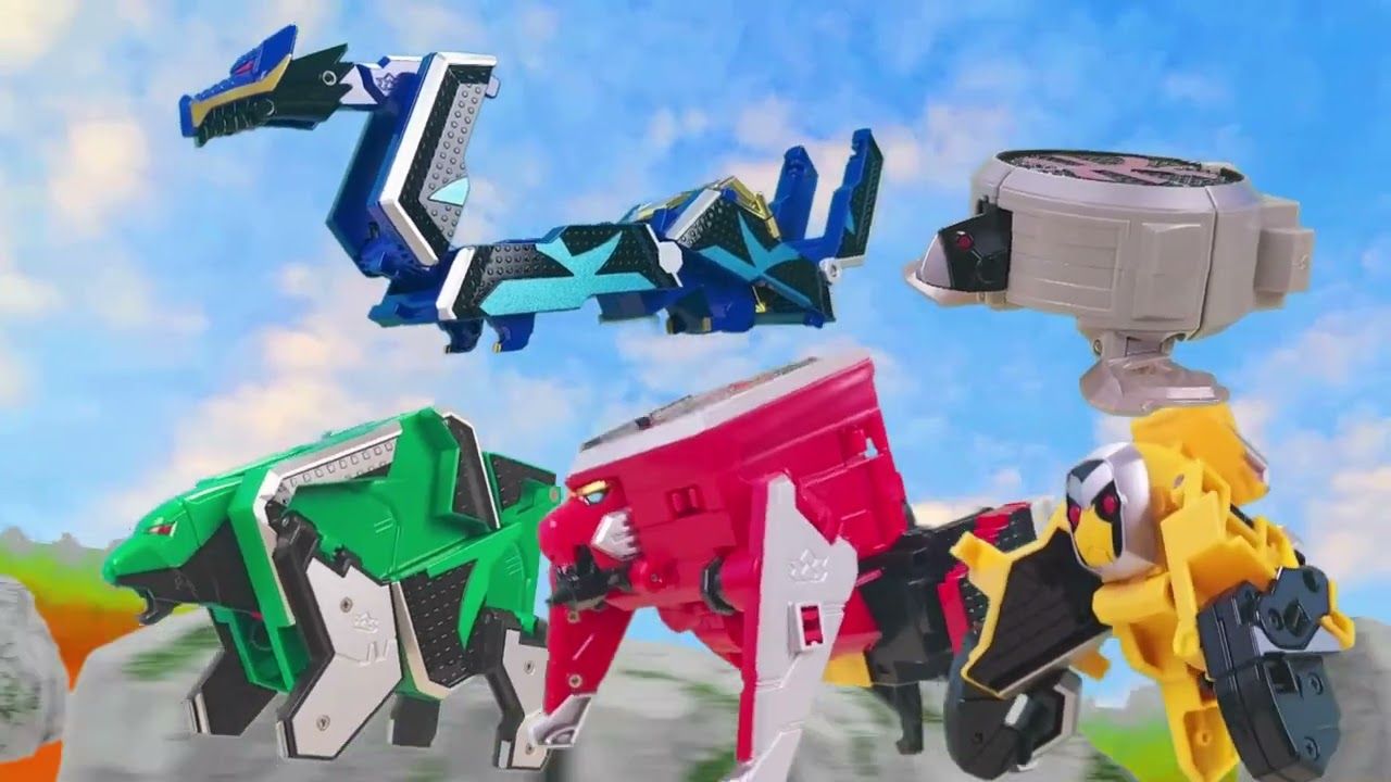 万代 DX 侍战队真剑者 侍合体-真剑王 玩具拼装把玩定格动画
