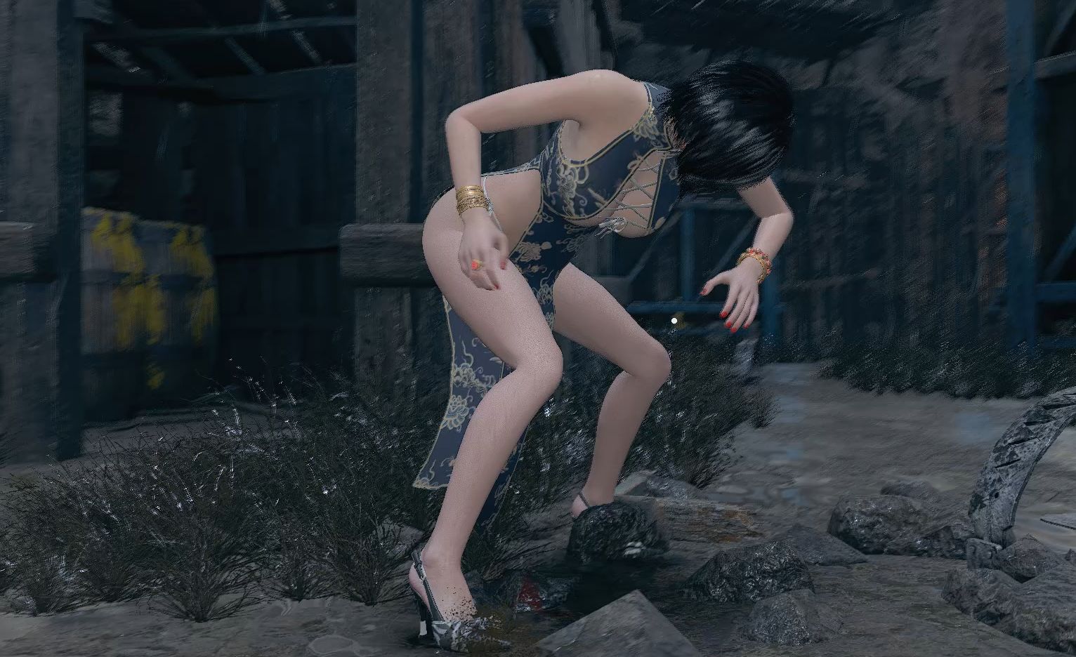 【生化危机4重制版】硬核难度第六章开篇 更多的敌人+增强的AI+玩家有限闪避体术MOD