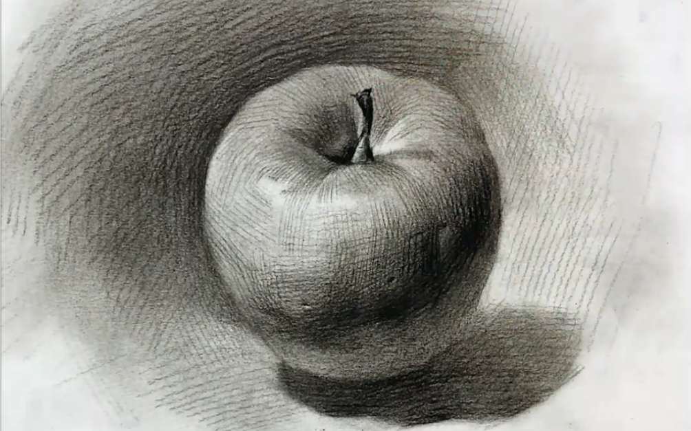 任何一个美术生都逃不掉的苹果，你可以忘记它的味道，但你绝不可以忘记它的结构