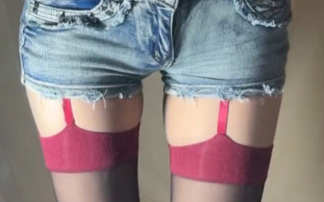 The waistline garter belt stockings are so hot.