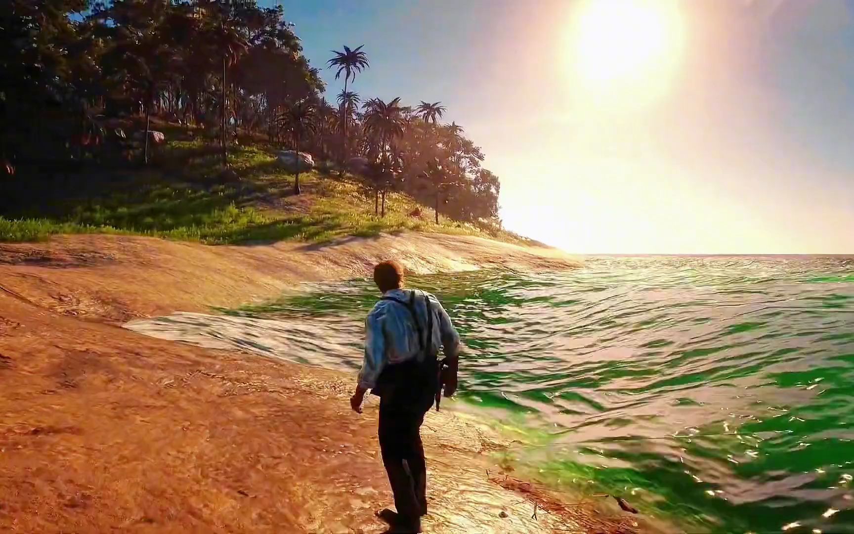 "瓜马岛"的海与风景我认为堪称游戏中最美的地点,但