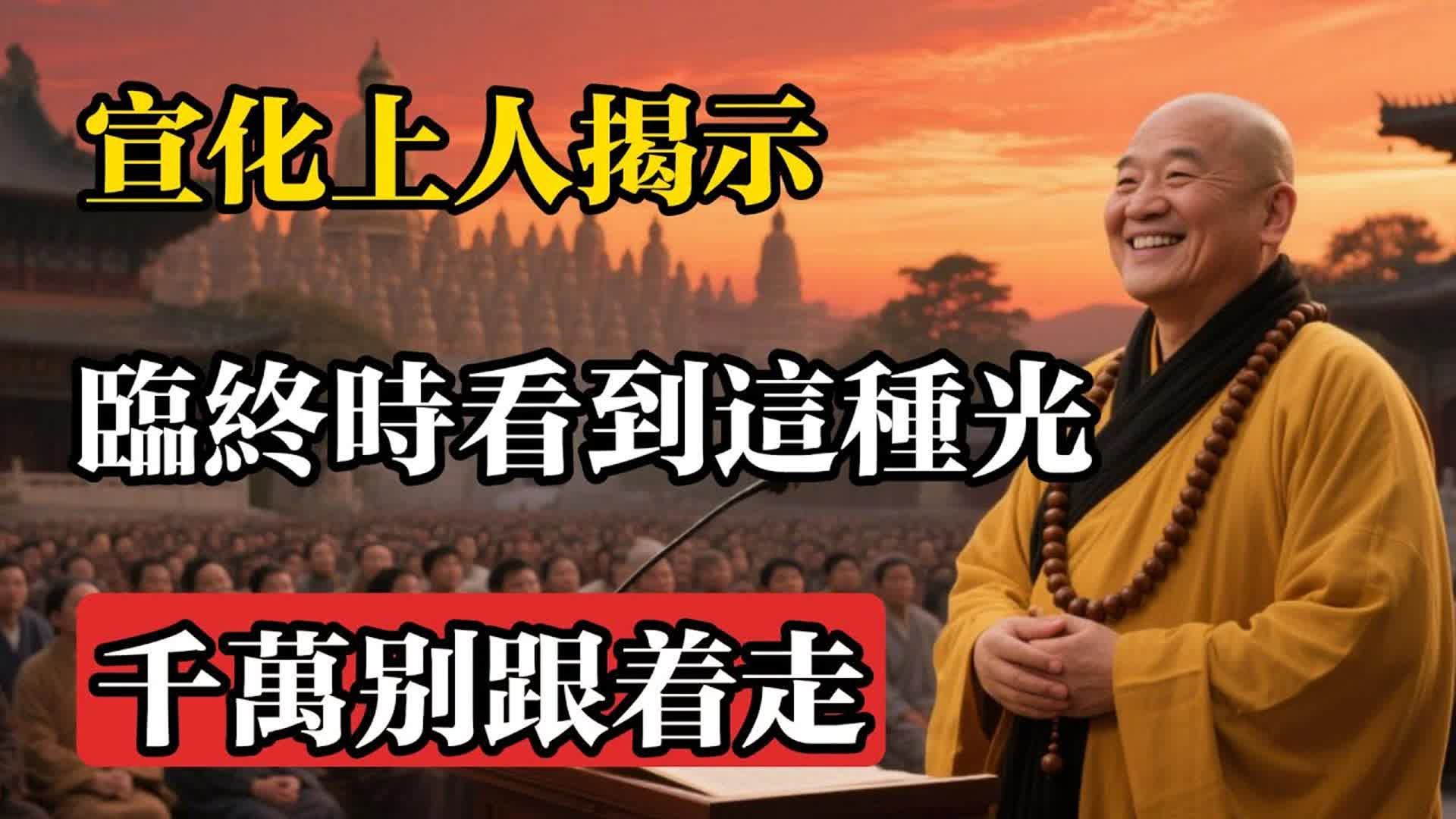 宣化上人揭示：臨終時看到這種光，千萬別跟著走#佛教 #佛法 #佛教玄學 #佛教智慧 #佛學知識 #佛學智慧 #修心修行 #佛教文化 #禪悟人生 #傳統文化