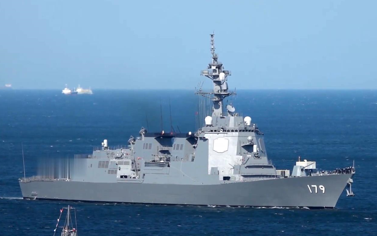 海上自卫队摩耶级驱逐舰摩耶号ddg179横须贺初入港2020319