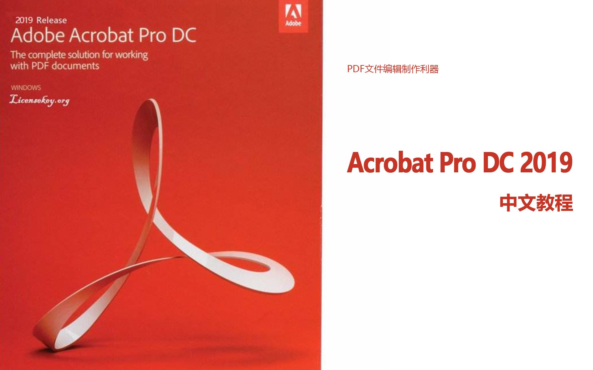 Acrobat Pro DC 2019 中文教程 - PDF文件编辑制作利器【完结】