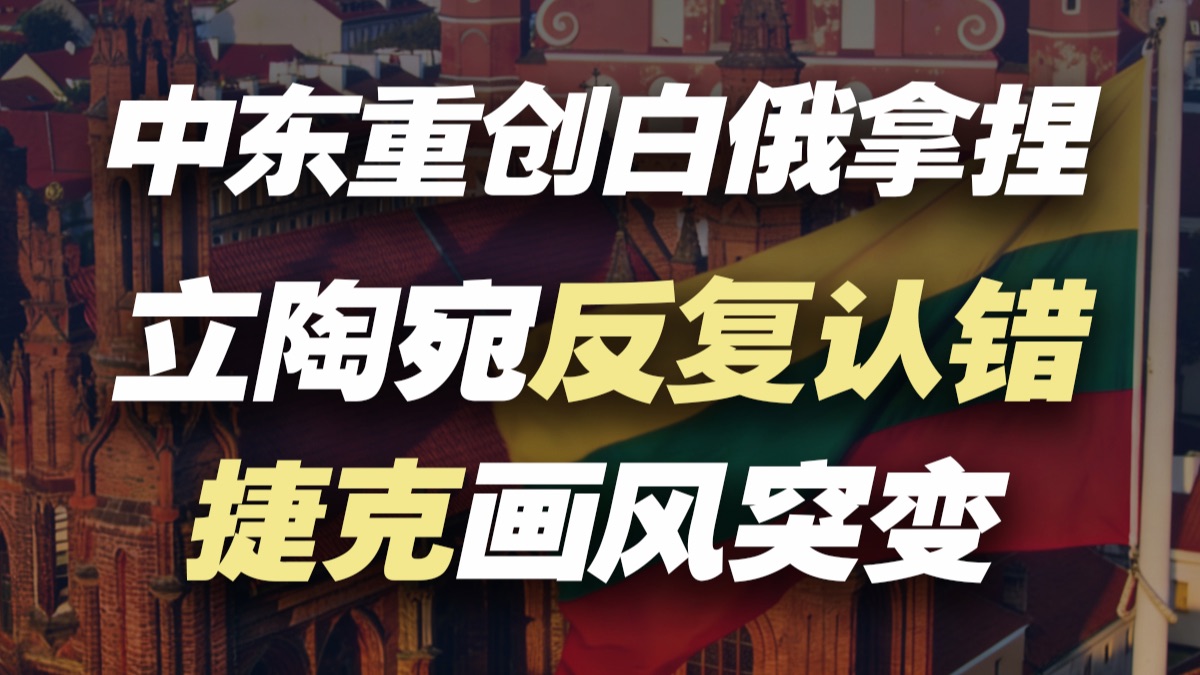 向中国认错，被中东重创，被白俄拿捏，被特朗普无视，立陶宛日子有点不好过哦～～