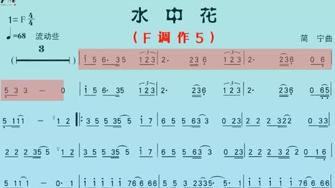 女人花伴奏笛子曲谱_女人花二胡曲谱(2)