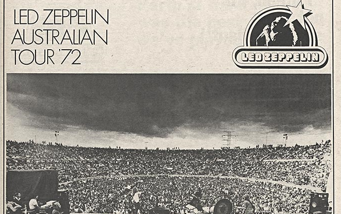 ledzeppelin齐柏林飞艇乐队1972年悉尼演唱会珍贵片段