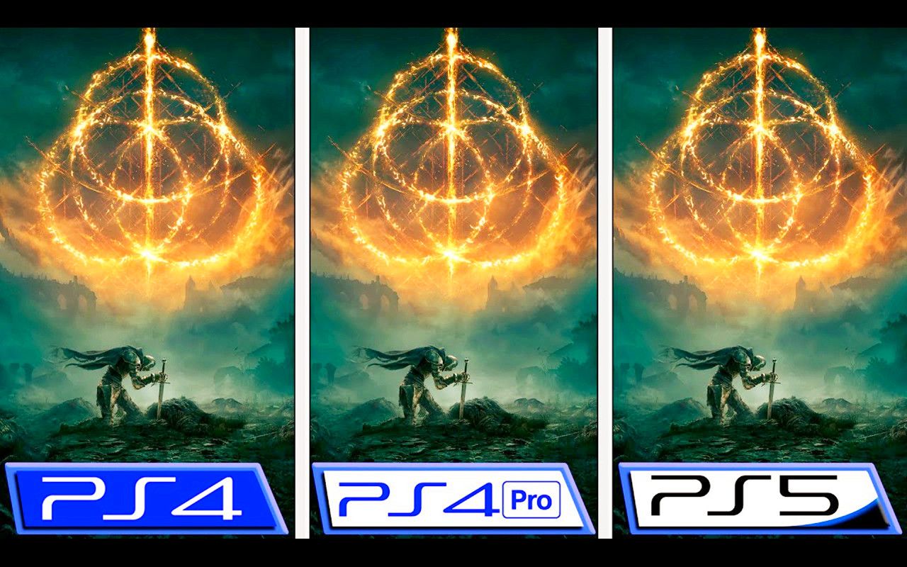 【4K60帧】《艾尔登法环》封测 | PS4 - PS4 Pro - PS5 | 画质与帧数详细对比