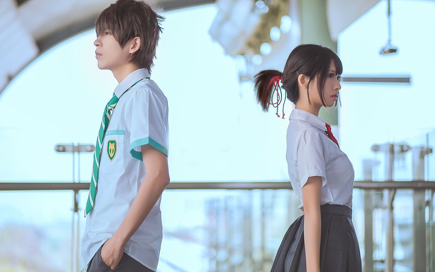 【鳗鱼霏儿】《你的名字》真人版三叶&泷(最