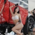 南韩国宝级模特跑车广告拍摄