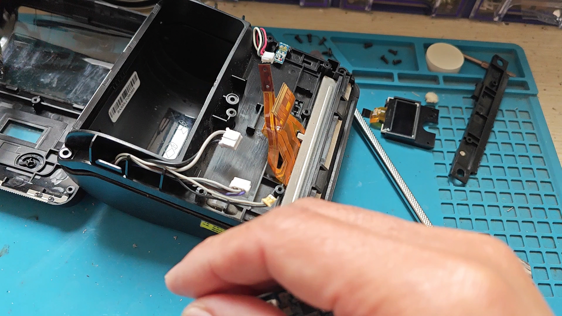 给本地快递驿站维修一台汉印a300l小票热敏打印机。