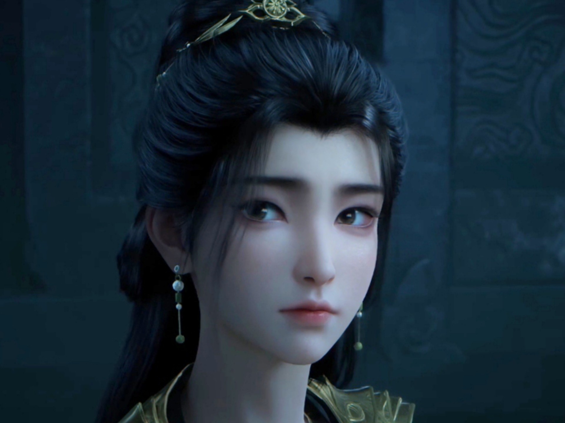 韩老魔一眼就看上了人妻燕如嫣,还露出志在必得的坏笑,燕如嫣也和韩老魔眉目传情,王婵醋意大发,气得攥紧小拳头。