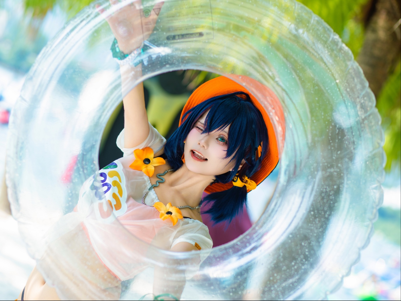 [Swimsuit Cos] Orange flavored small soda is here!