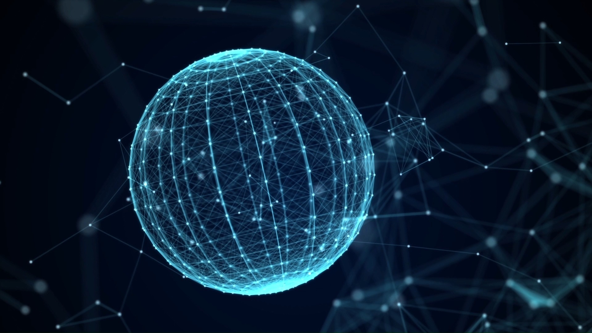 【空镜素材】球形科技感动态背景