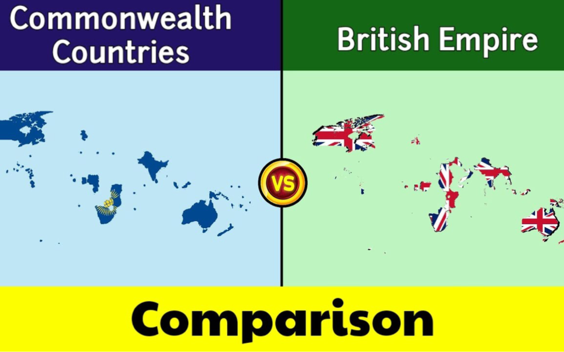 【国力对比】英联邦VS大英帝国