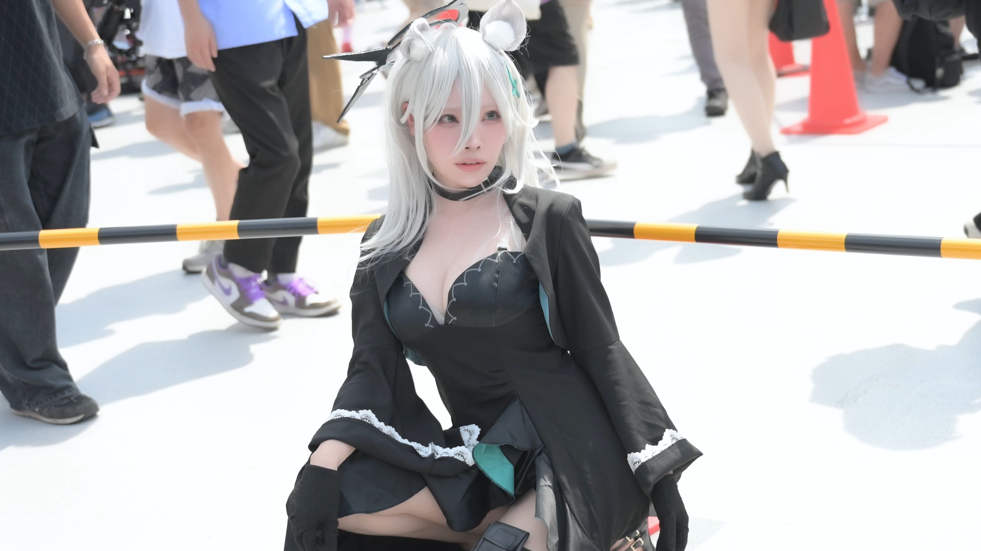 东京【C104】蔚蓝档案 礼服砂狼白子 黑化砂狼白子COS 出镜：水羽えと