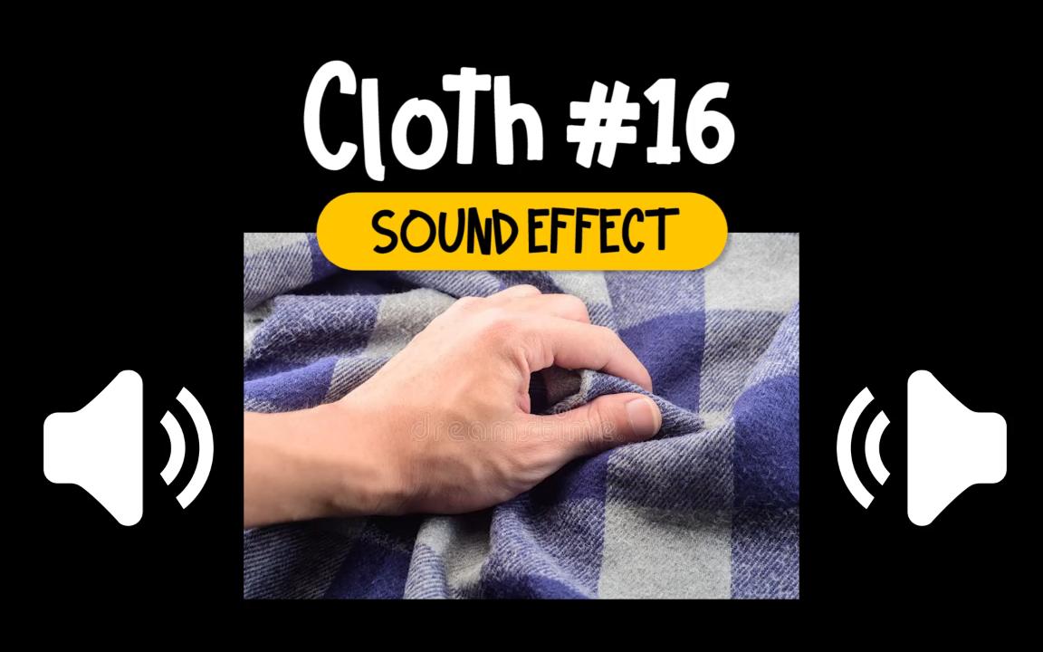 衣物 #16 布料 拍打 摩擦 动作 音效 (HQ)