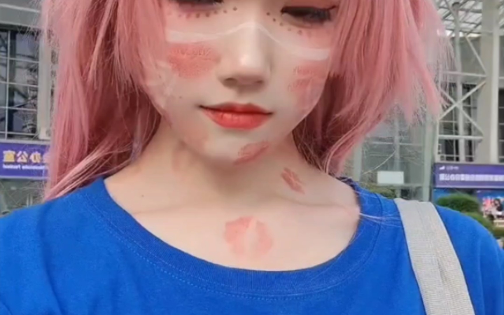 I was kissed.