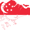 亚洲各国国旗地图