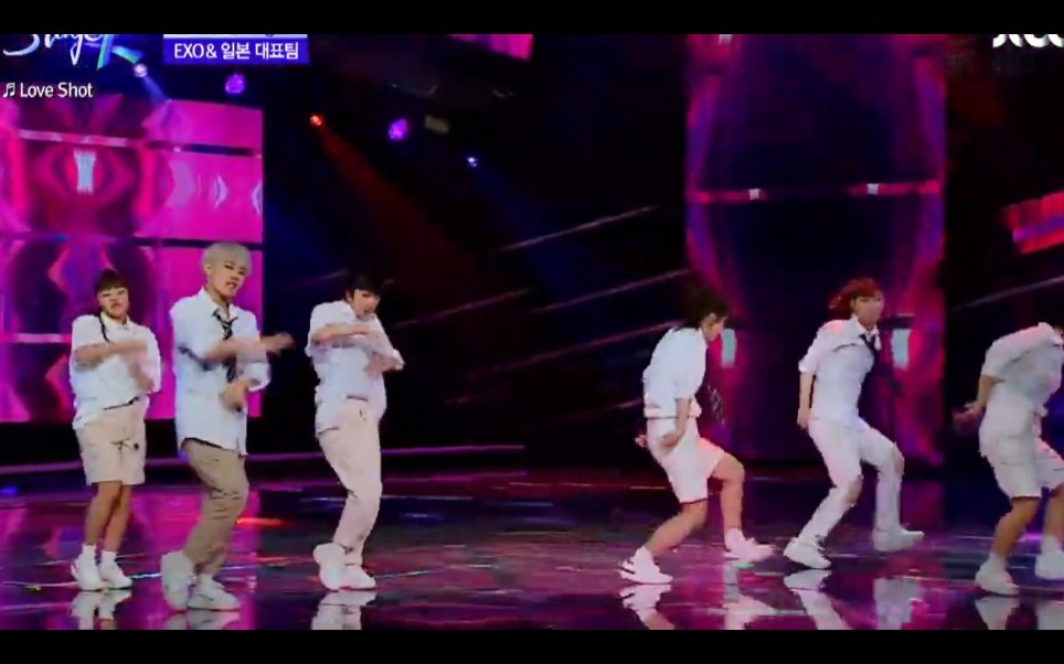 选秀选手跳在本尊面前EXO《love shot》没想到最后把选手开心激动坏了！