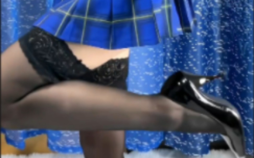 jk with knee-high black silk is absolutely beautiful