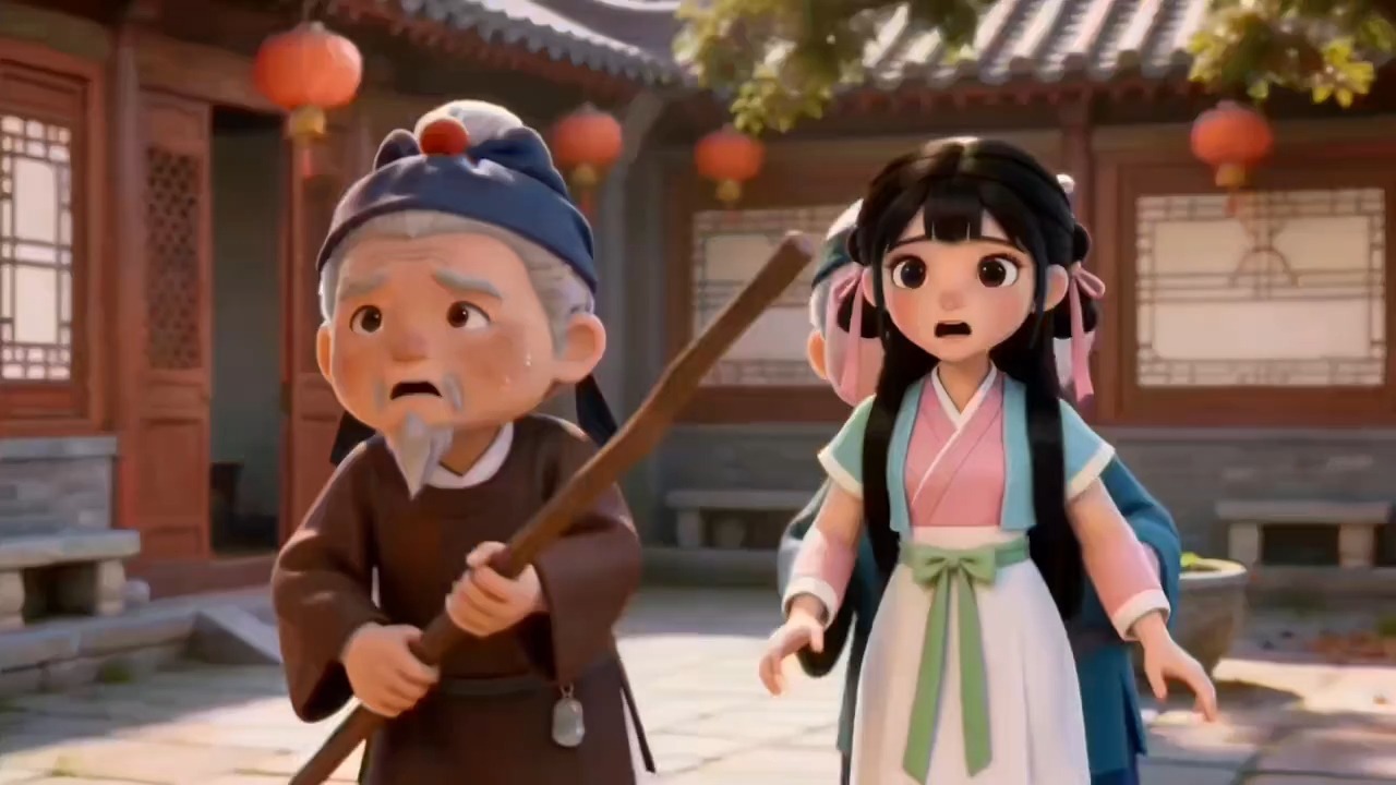 【英文磨耳朵】【西游记】第37集 AI动画片 英文版 中英文双语字幕