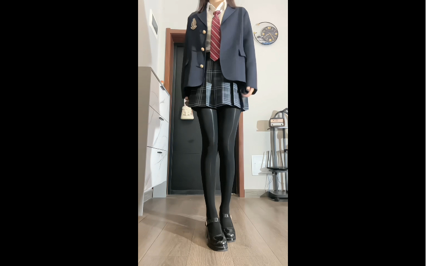 Waiting for my sister to turn around.