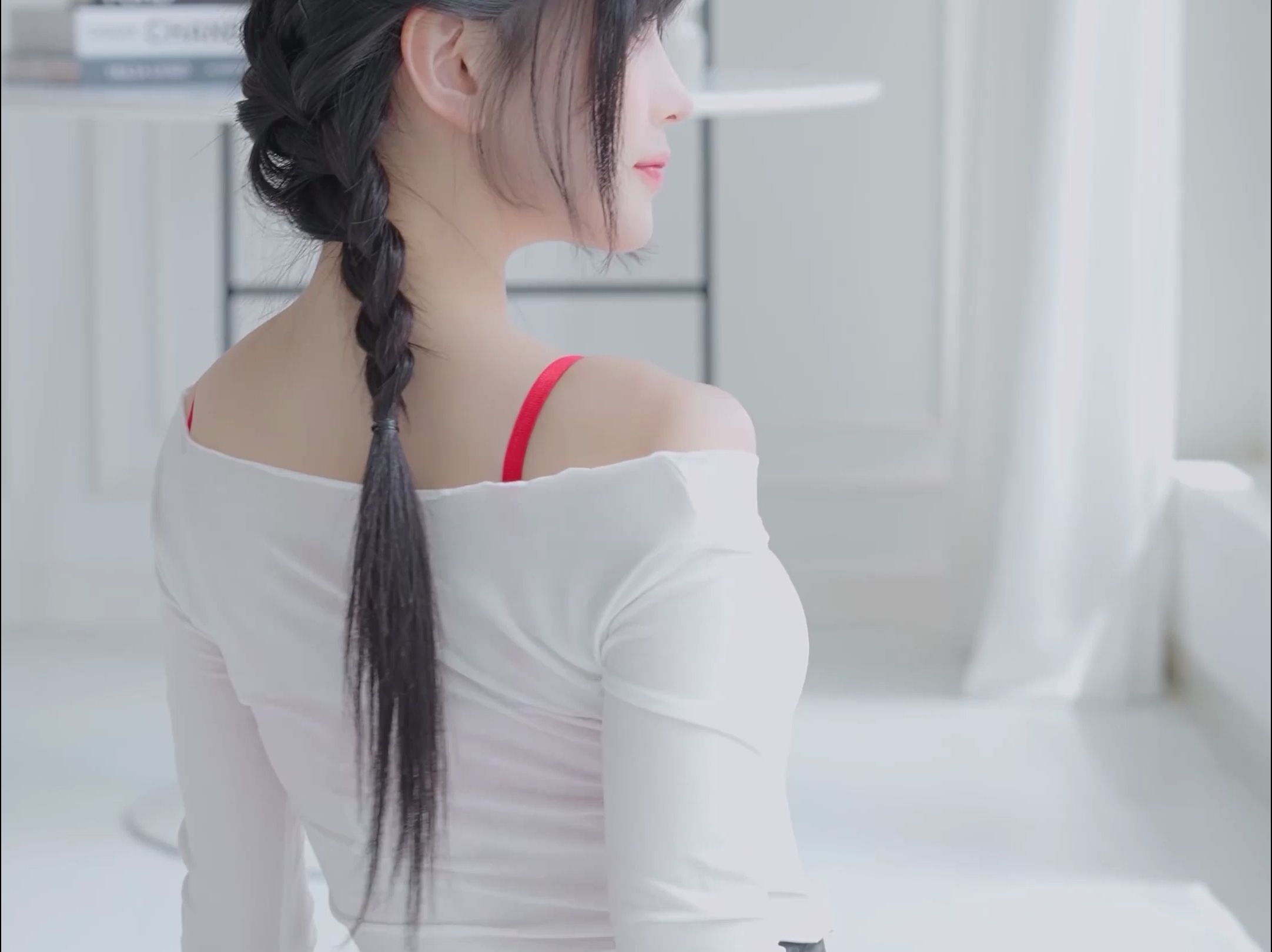 Miss HeeSol's Pure Desire Style Wrap Dress Outfit