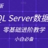 2021全新SQL Server数据库零基础进阶教程 | 小白必学篇 | 附免费源码笔记（C#/.Net/mysql/J