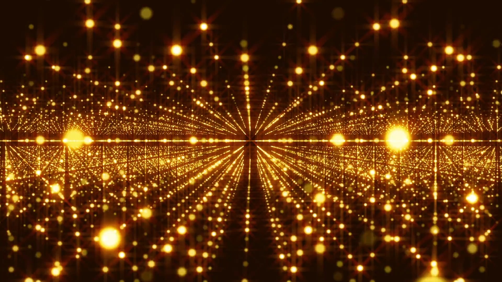 【舞台背景】10-光球放射金色系列动态循环视频背景❤️ 浪漫梦幻舞蹈晚会年会循环动画