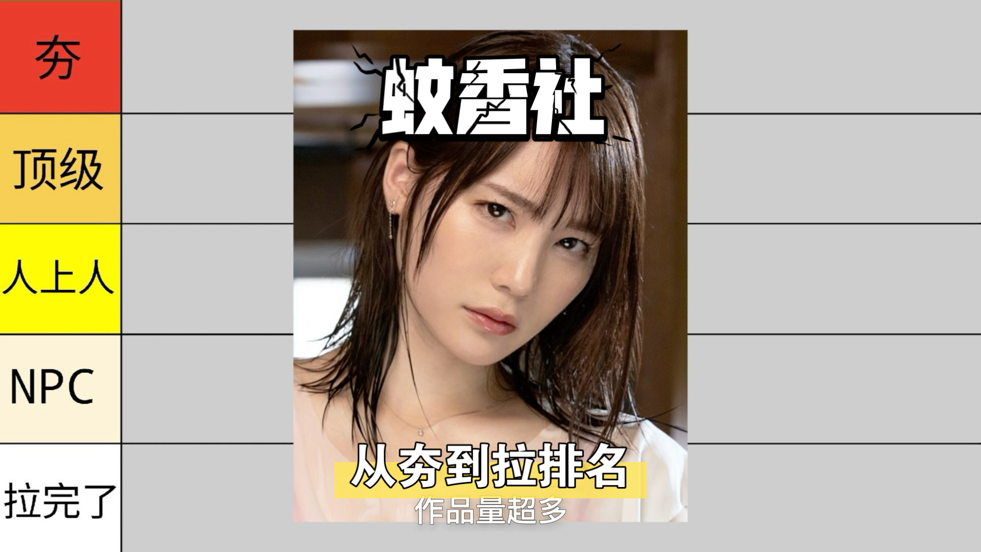 蚊香社部分历史选手从夯到拉排名