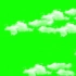 绿幕抠像高清免费视频手机剪辑素材移动的白云