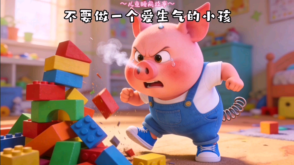 3-6岁儿童睡前绘本故事《不要做一个爱生气的小孩》