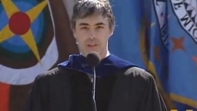 Google创始人拉里 佩奇2009年密歇根大学毕业演讲（中文配音）