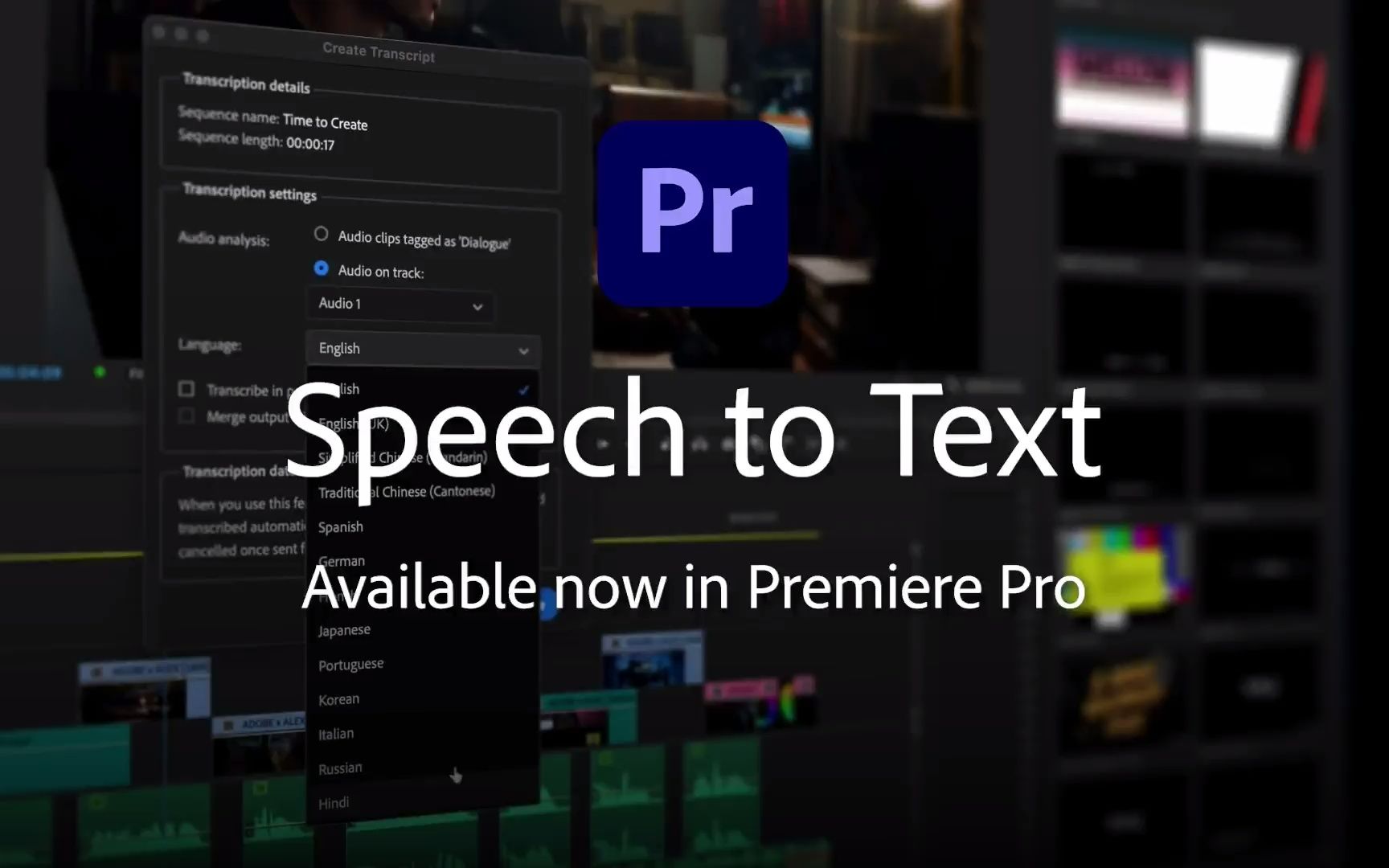 【RRCG】Adobe Speech to Text视频对话自动添加字幕Premiere Pro插件_哔哩哔哩_bilibili