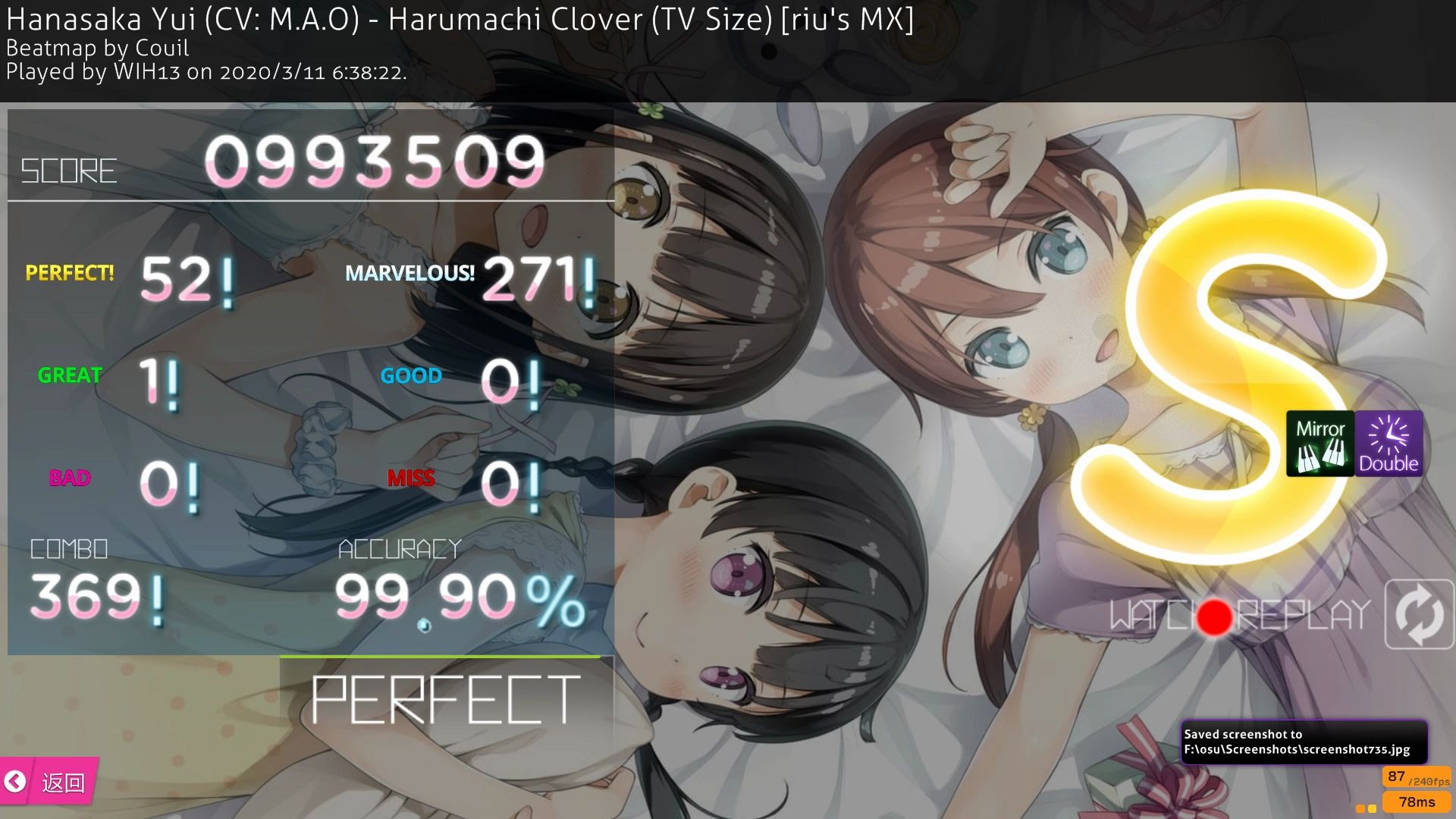 Featured image of post Harumachi Clover Osu Tv Size from oneroom harumuchi clovermapped 17