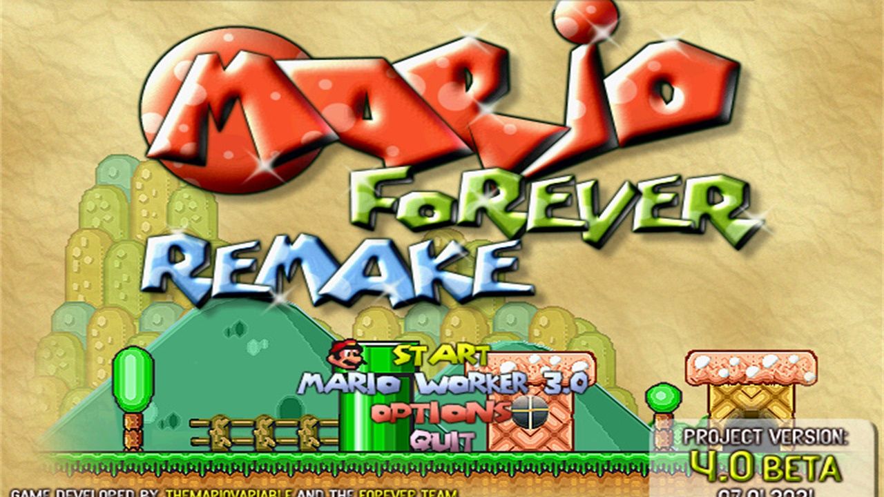 致敬童年!《Mario Forever》永远的马里奥 一命通关