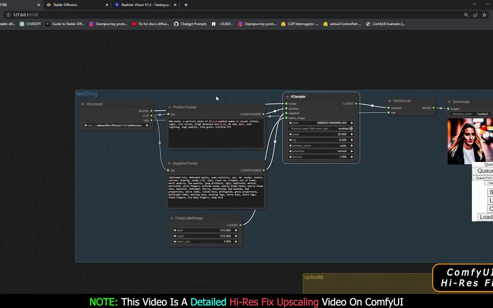 Stable Diffusion Comfyui Webui - Image To U