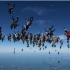 【地球OL】新世界纪录164人倒立式跳伞 @柚子木字幕组