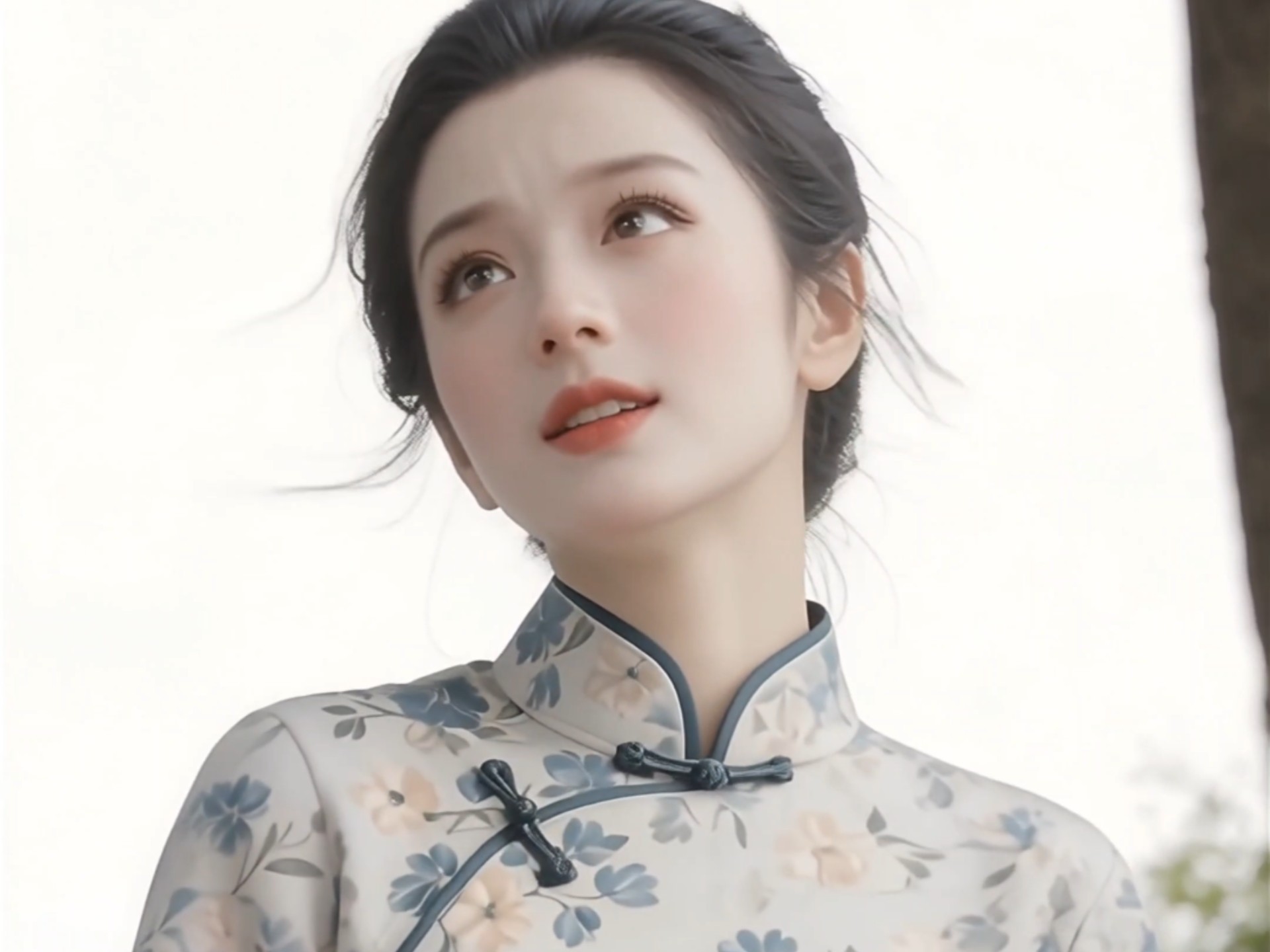 AI 非常甜美的旗袍美女